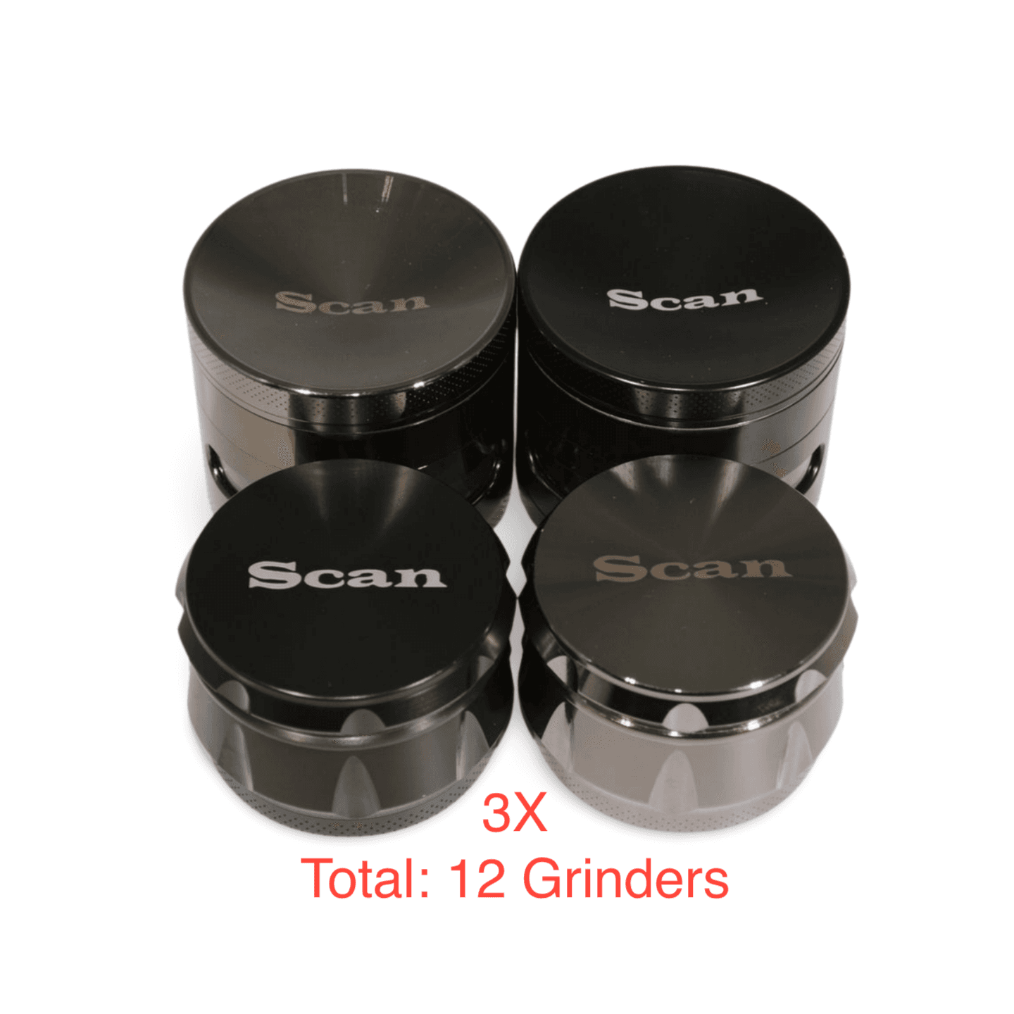 Variety Pack for 4-piece Medium Grinders (12 Grinders) AVAILABLE
