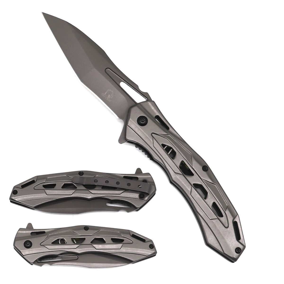 7.75" Overall Pocket Knife-Grey