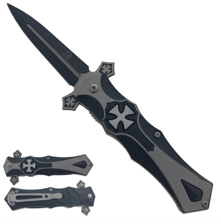 3 3/4" Black Blade Pocket Knife