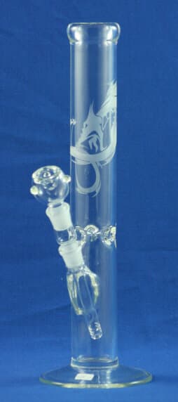 V44 17" 51*4.8 Glass On Glass Straight Water Pipe